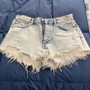 Zara High-Waisted Jean Shorts